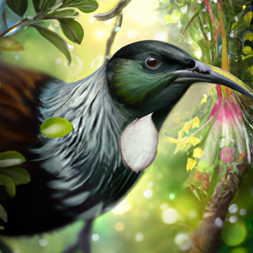 Prosthemadera novaeseelandiae - Tui false