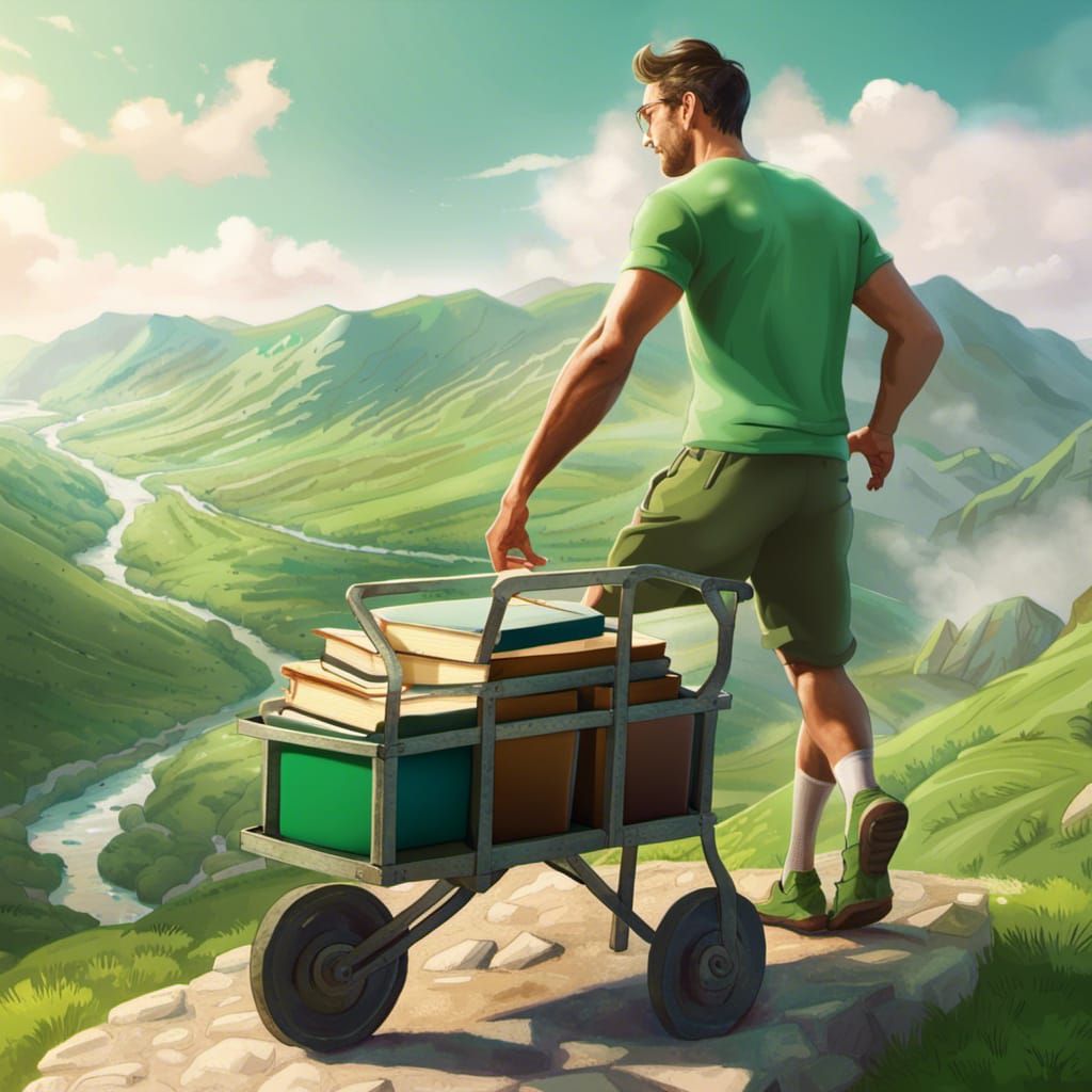 strong young athletic man dressed in pastel green t-shirt an...