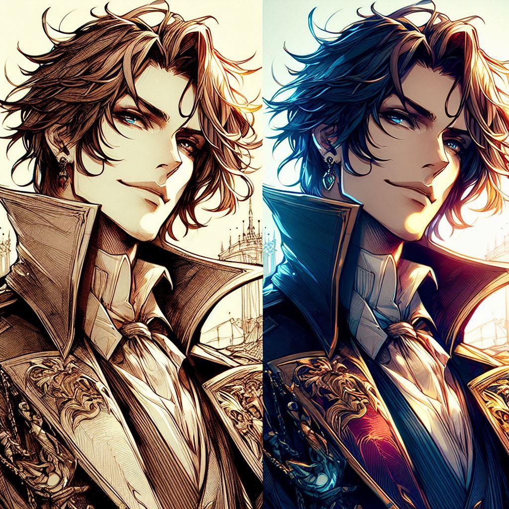 D3 Double Sketch Character Concept Art