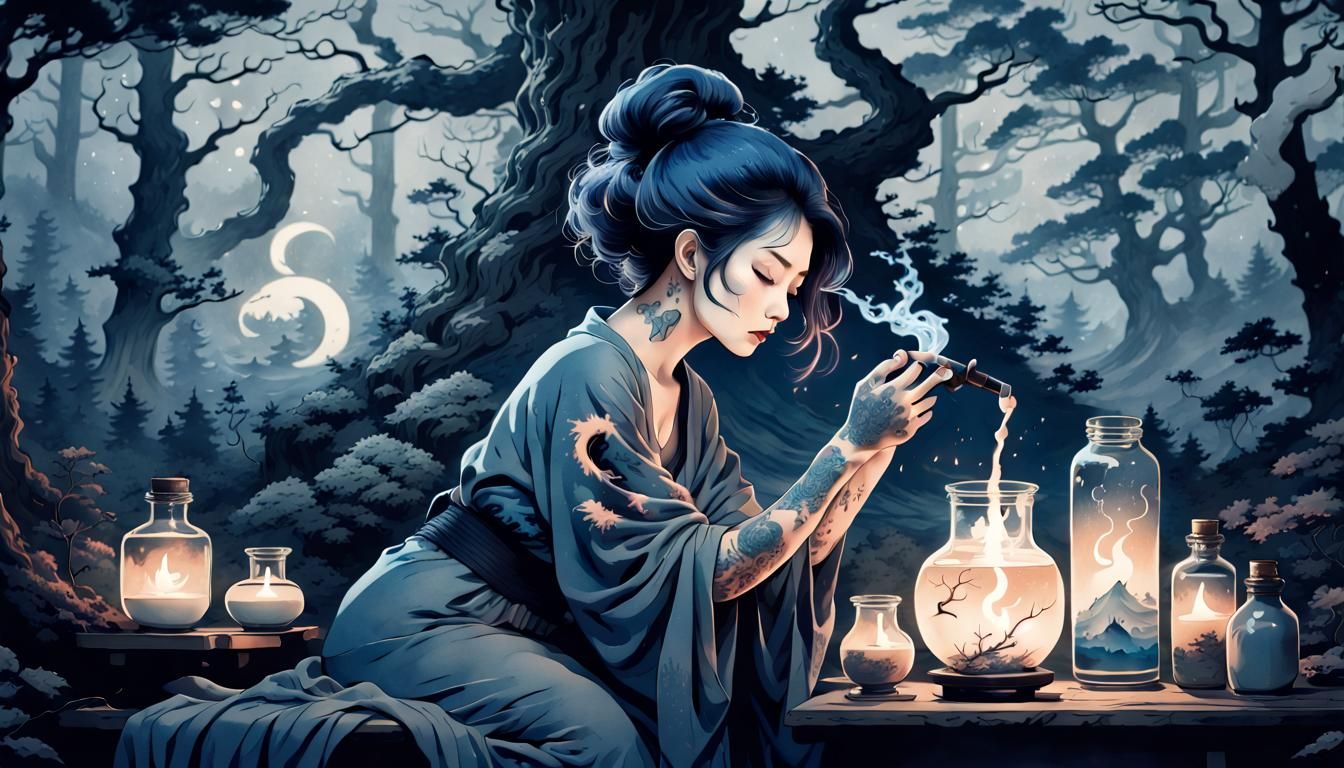 A witch? No no no no, I just have a little knowledge of herbs and such.