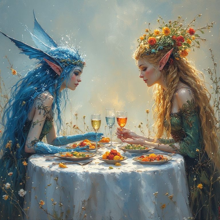 A Winter Court Fae and a Summer Court Fae Set Their Differen...