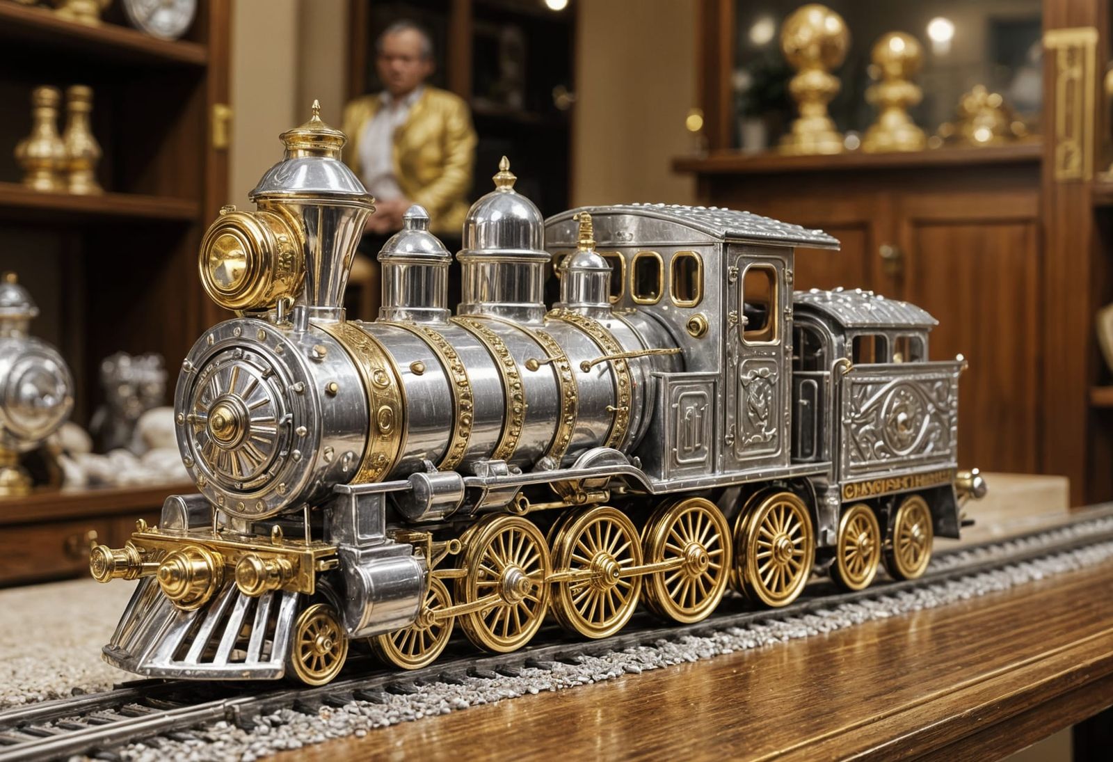 Chrome toy train  by @Dago1956