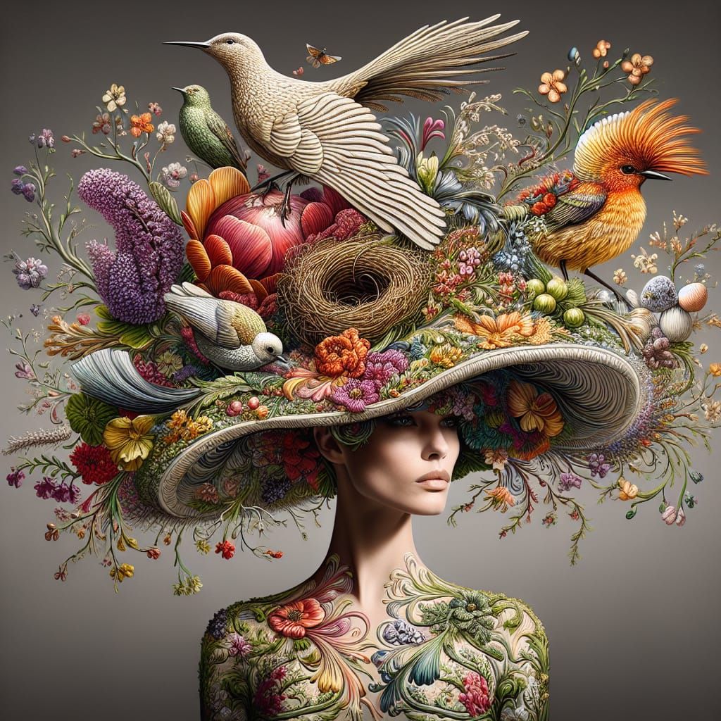 Nature Couture Hat  by @NovemberFox