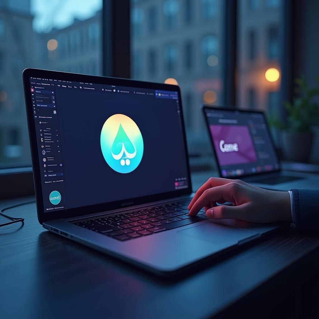 Imagen para vender urso canva  con colores llamativos en tonos originales de la canva  en la pantalla mostrar logo Canva 