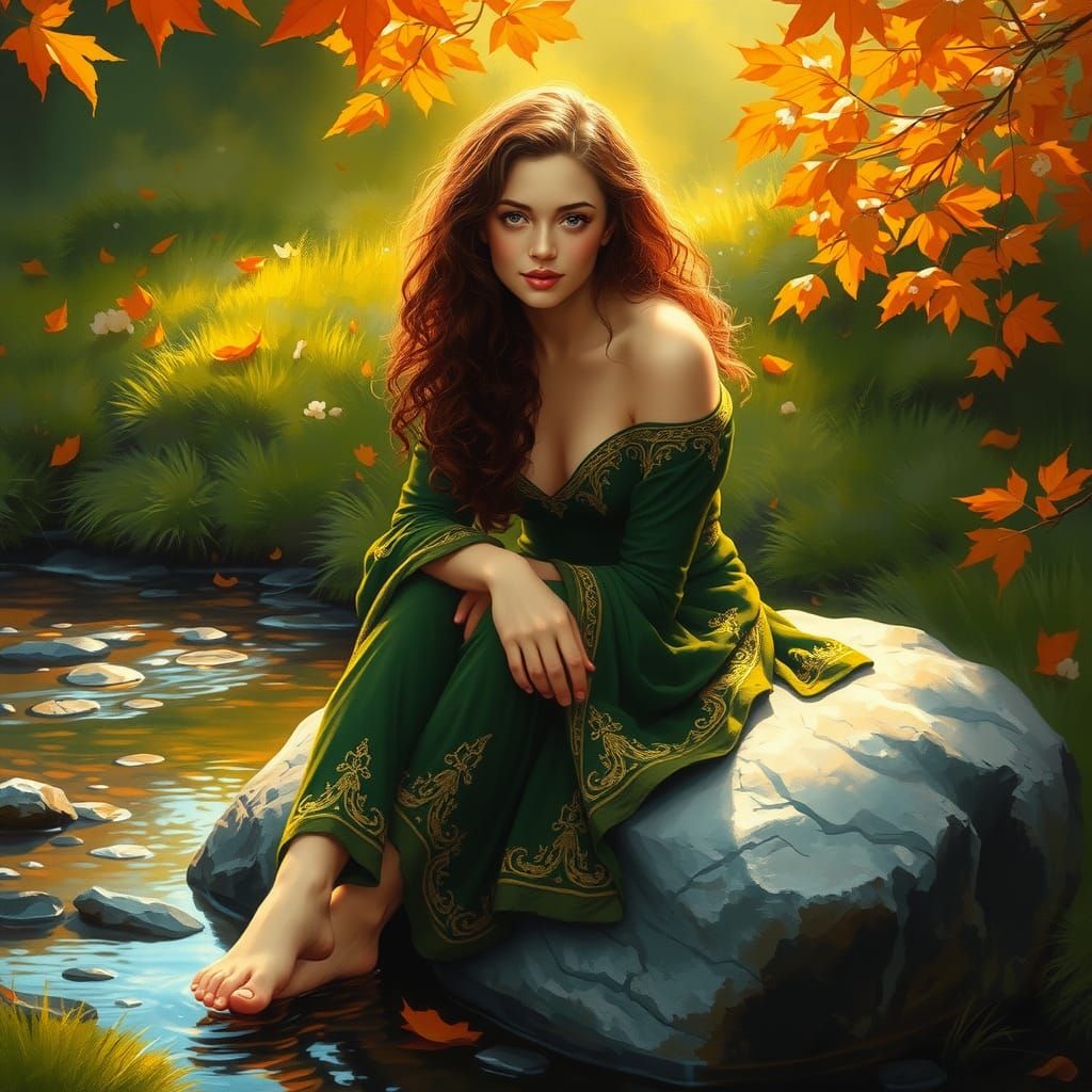 The Celtic Goddess of the Harvest  by @JSCA