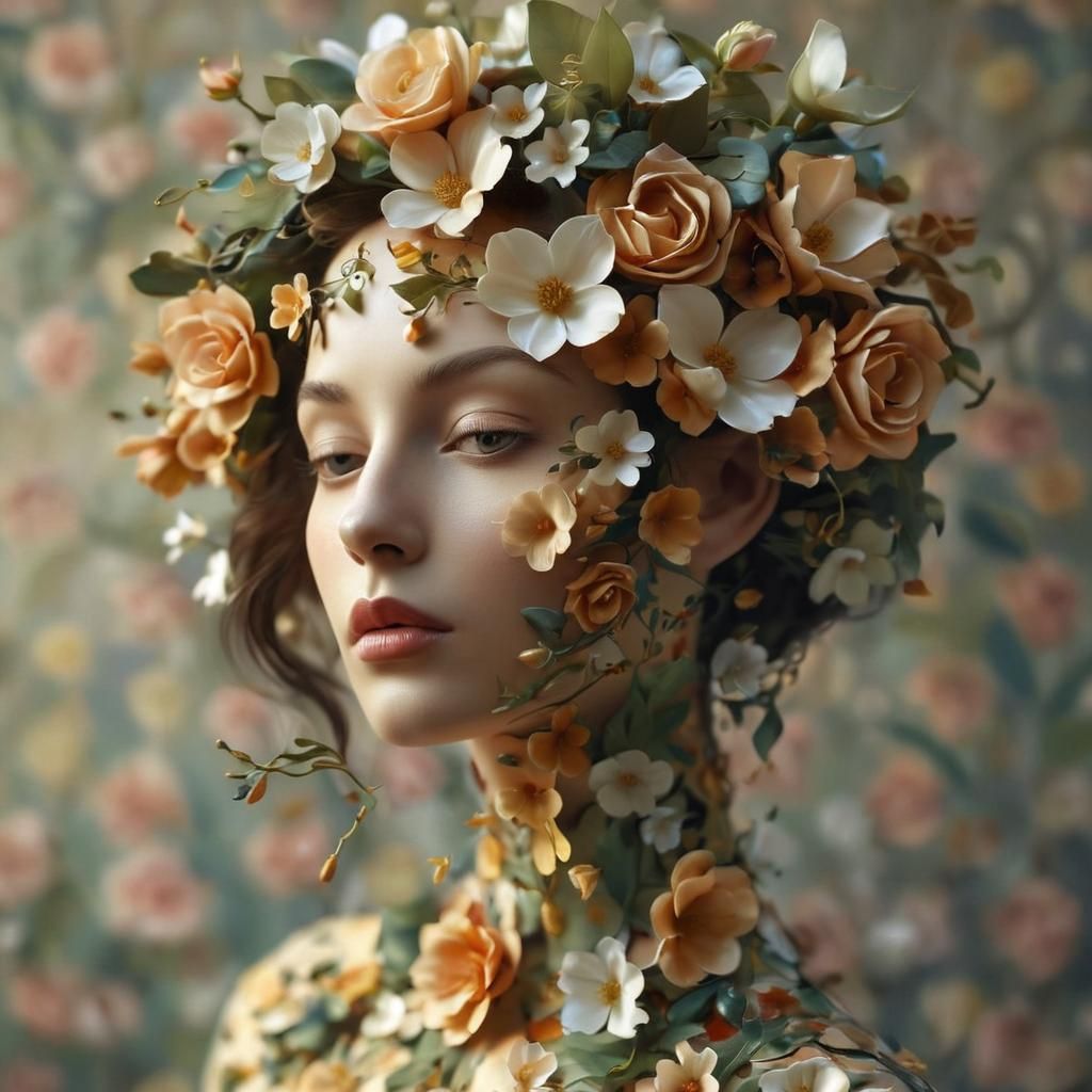 Floral Portrait   by @Strandberg
