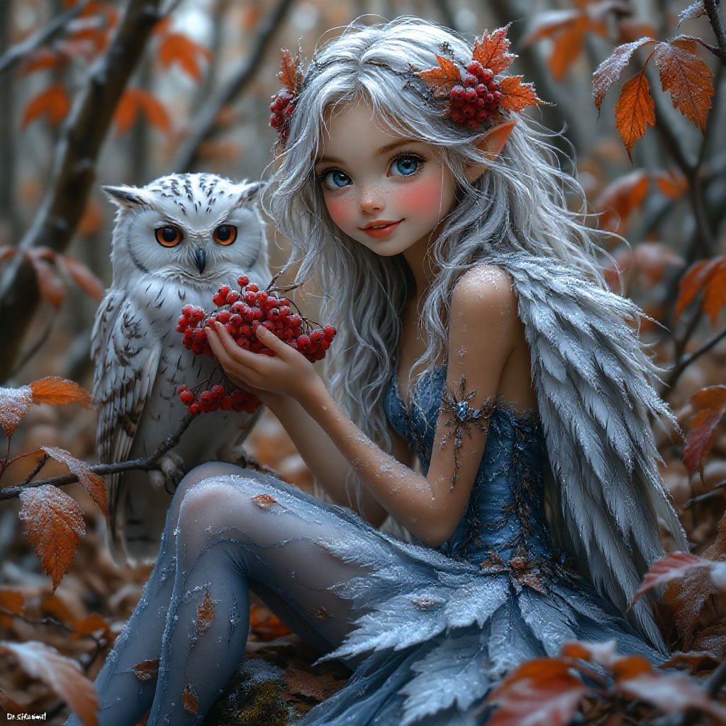 Autumn fairy tales for a little elf