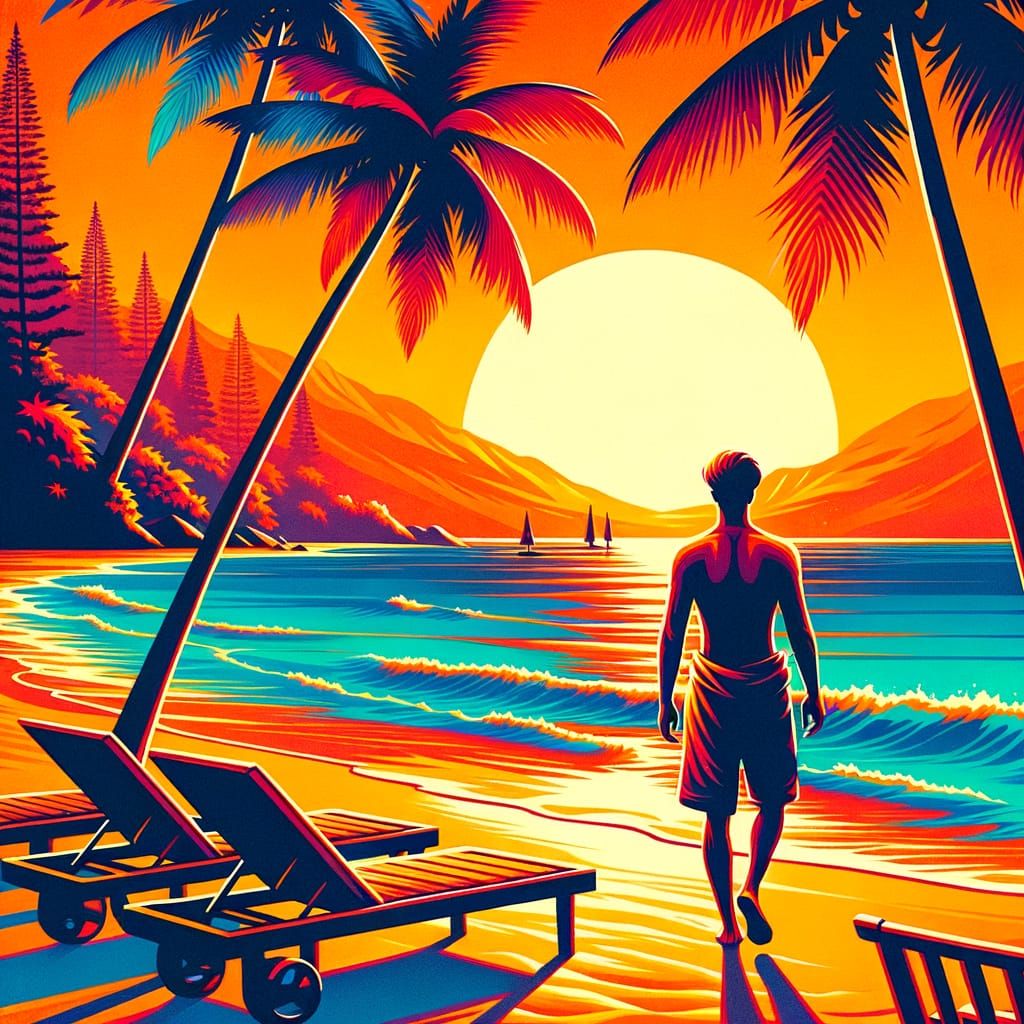 Sunset Beach  by @Majica Alvarez Sanchez