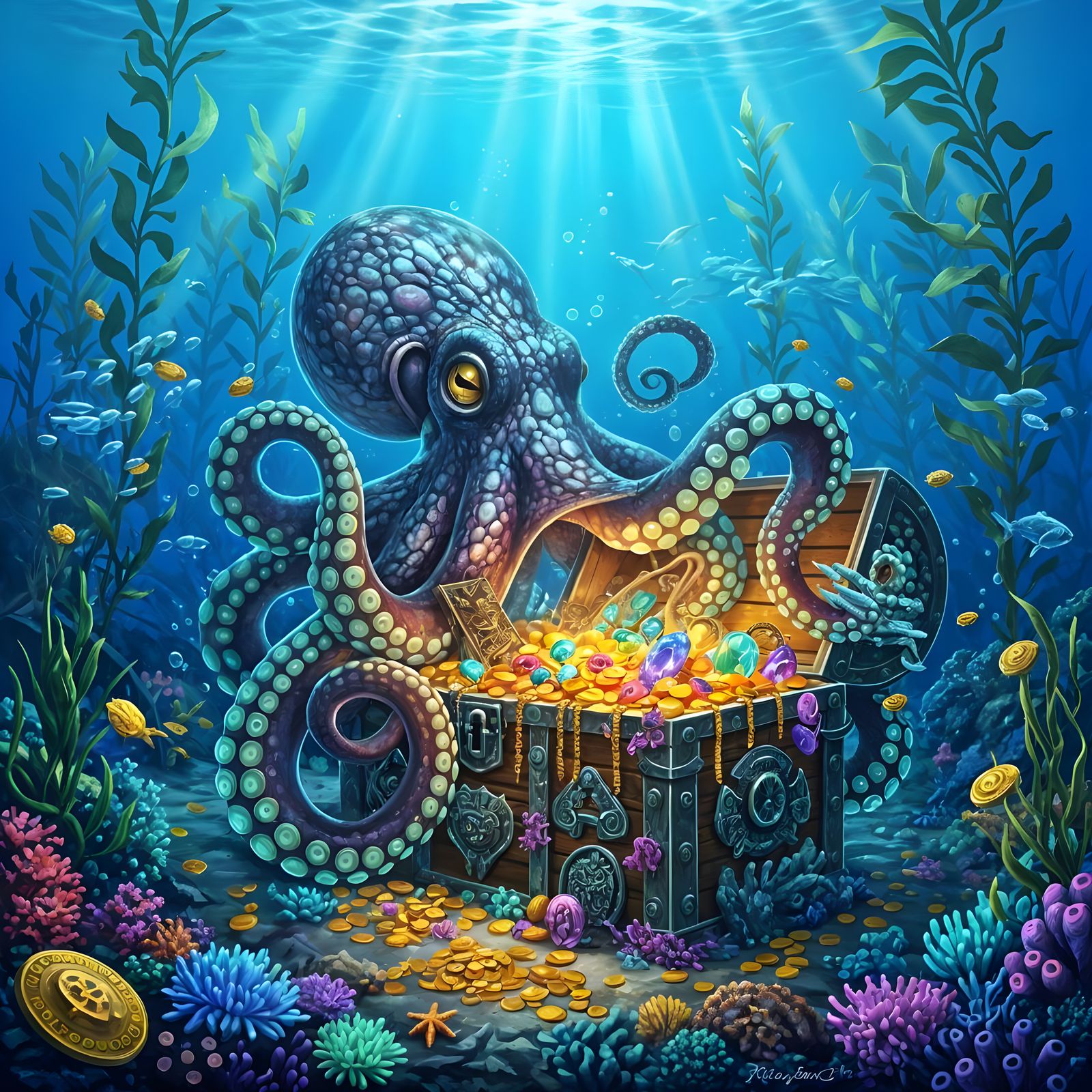 The Kraken's Treasure  by @Tolino