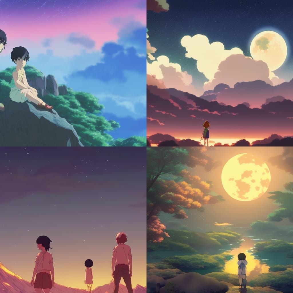 Colors on the moon