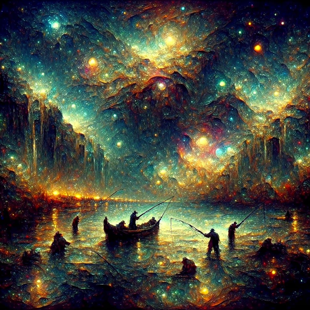 Nighttime fishing