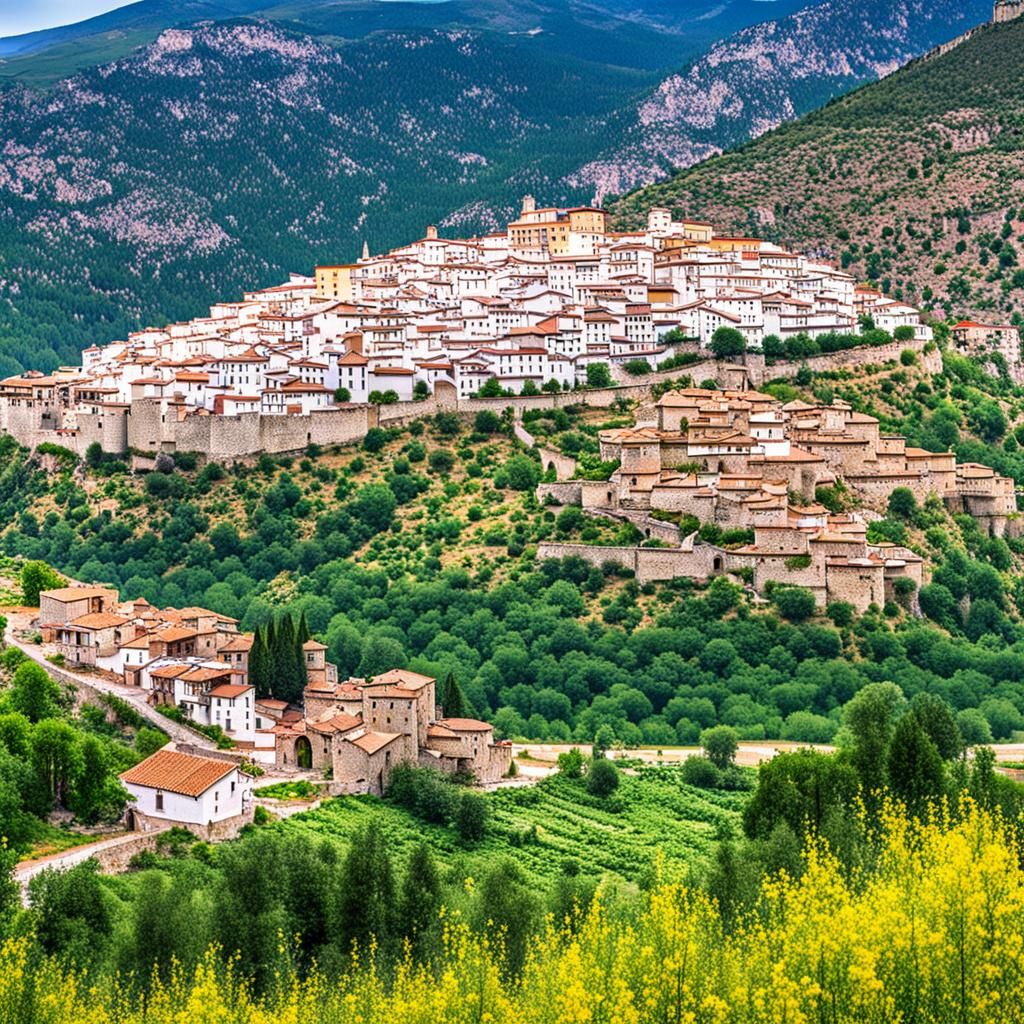 pitoresk village  in summer in spain