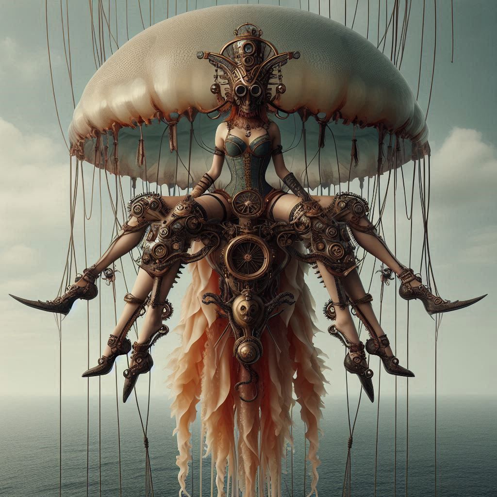 Steampunk jellyfish