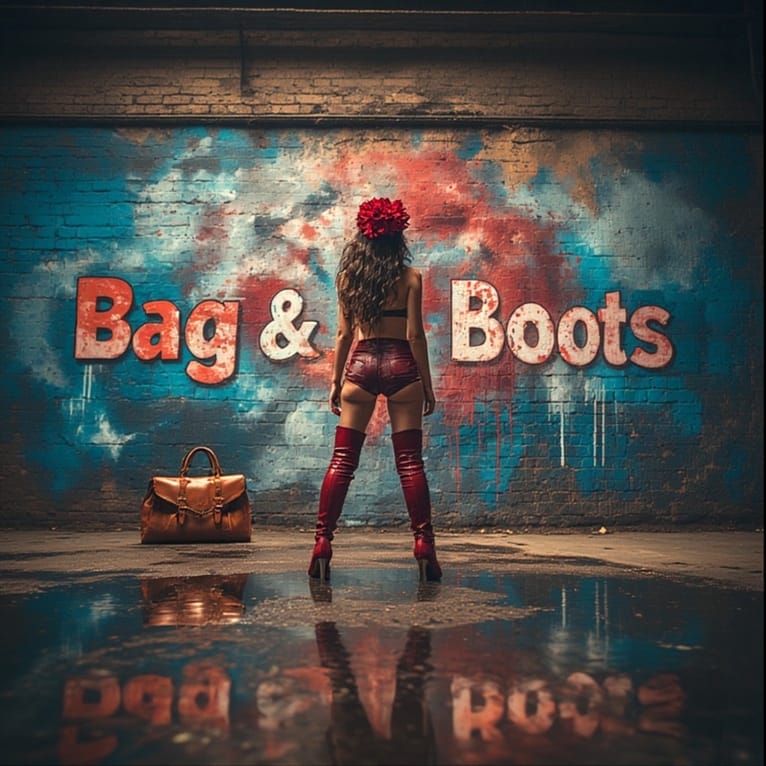 Leather bag & boots