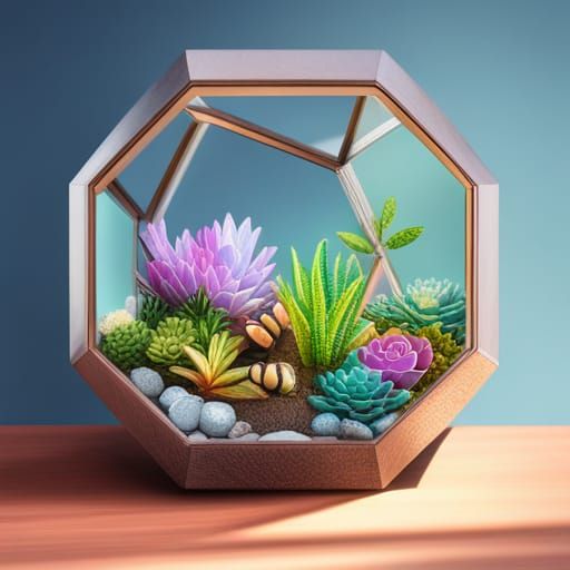 Terrarium AI Generated Artwork NightCafe Creator