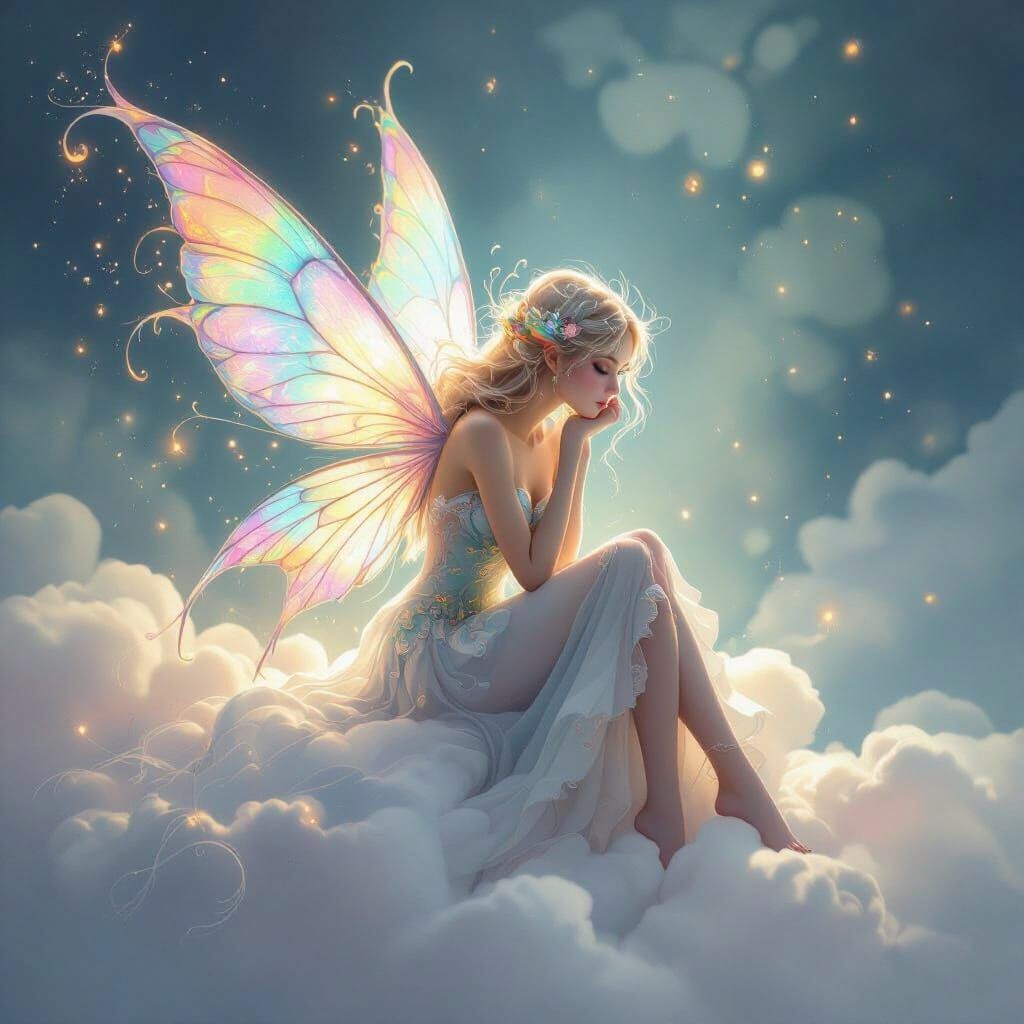 Quick create - a fairy in the clouds