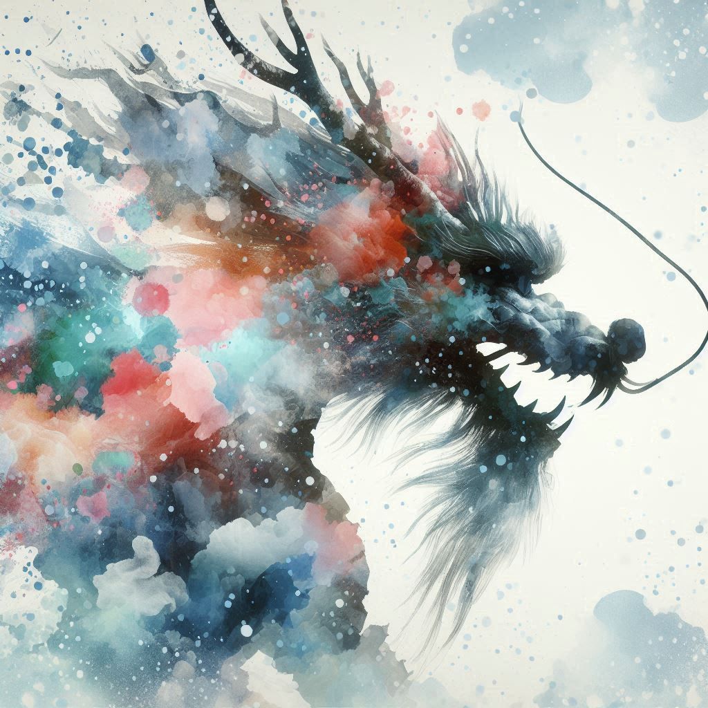 double exposure beautiful fantasy DALL-E 3 portrait landscape..