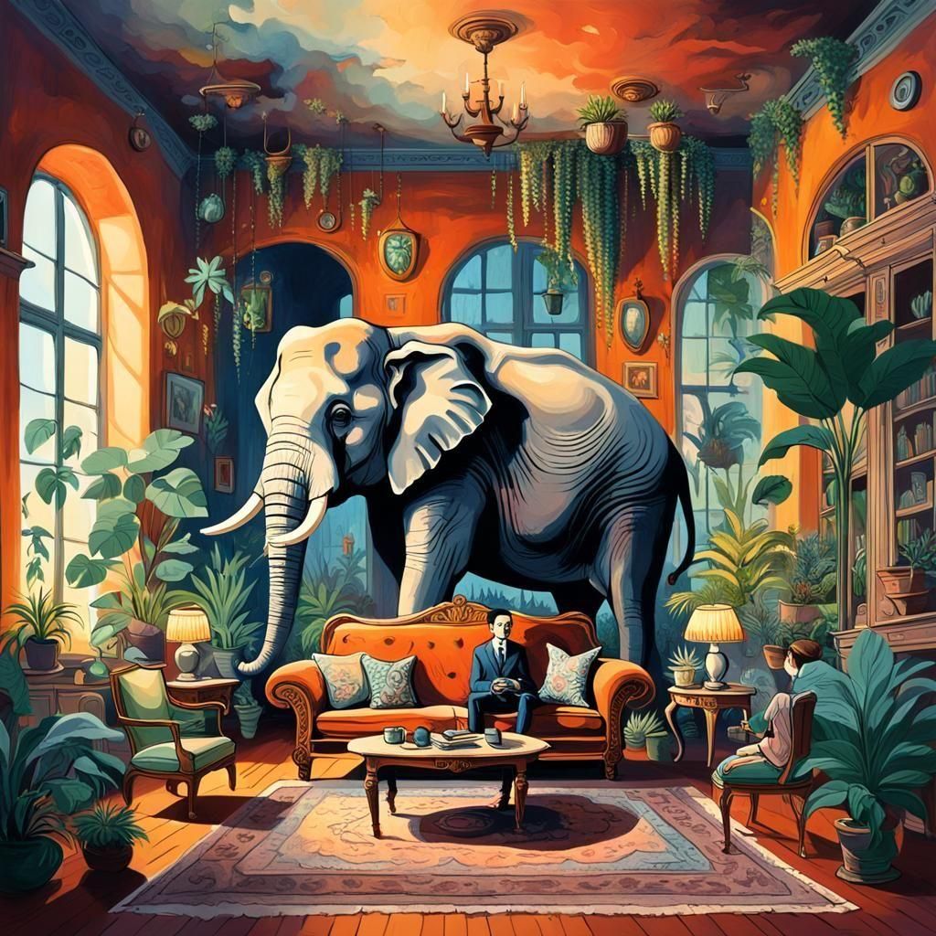 The Elephant in the Room  by @Polly