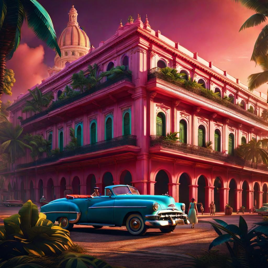 Cars in Cuba AI Generated Artwork NightCafe Creator