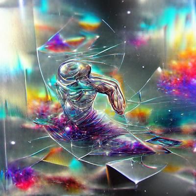 Glass arm shattering