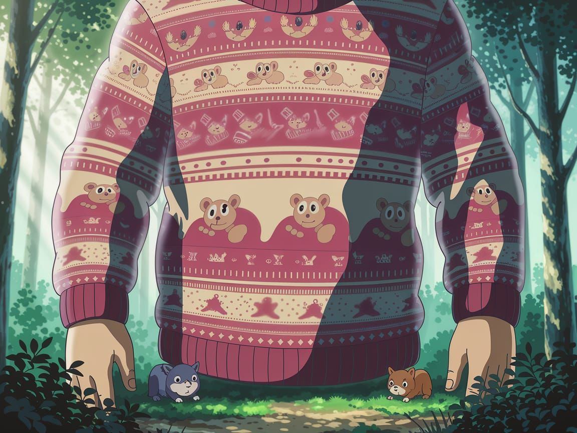 giant sweater, sock design