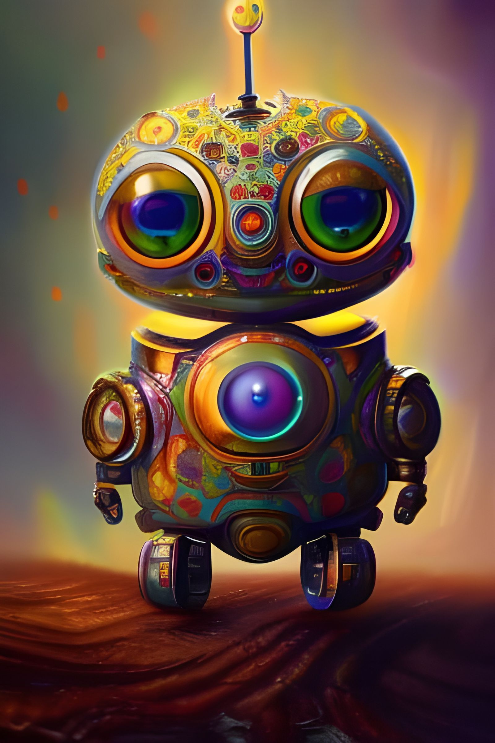 Happy Robot!  by @Sharonjoy