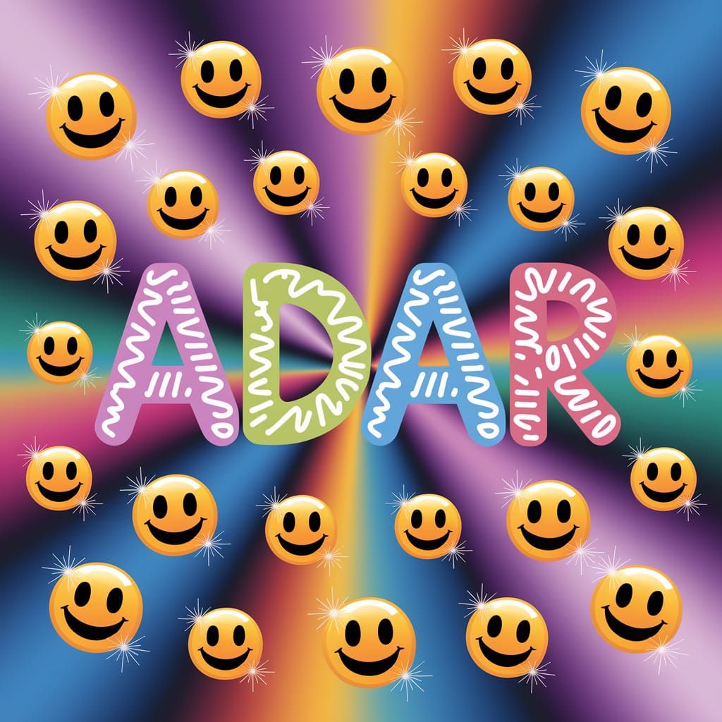 Vibrant Celebration of Joy and Hope in Colorful ADAR Illustr...