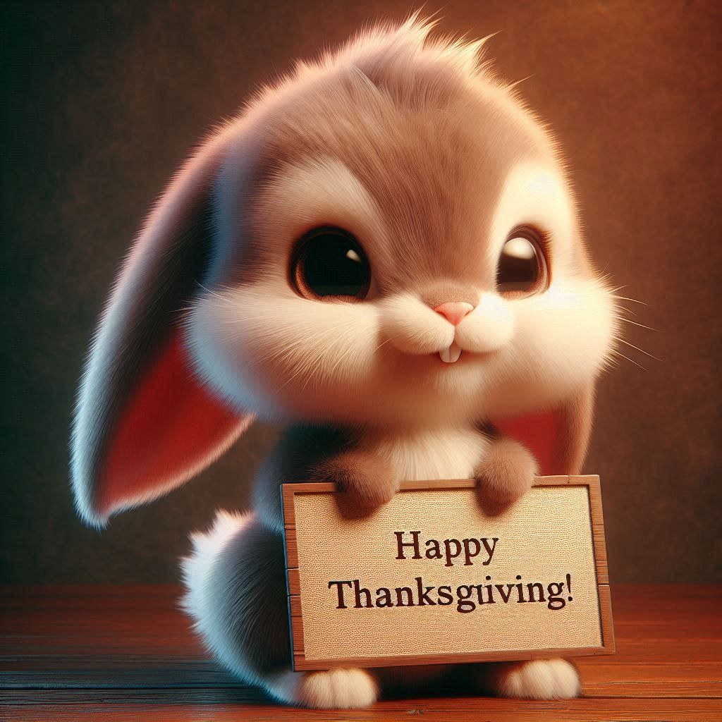 HAPPY THANKSGIVING BUNNY