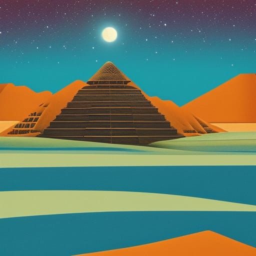 Ziggurat - AI Generated Artwork - NightCafe Creator