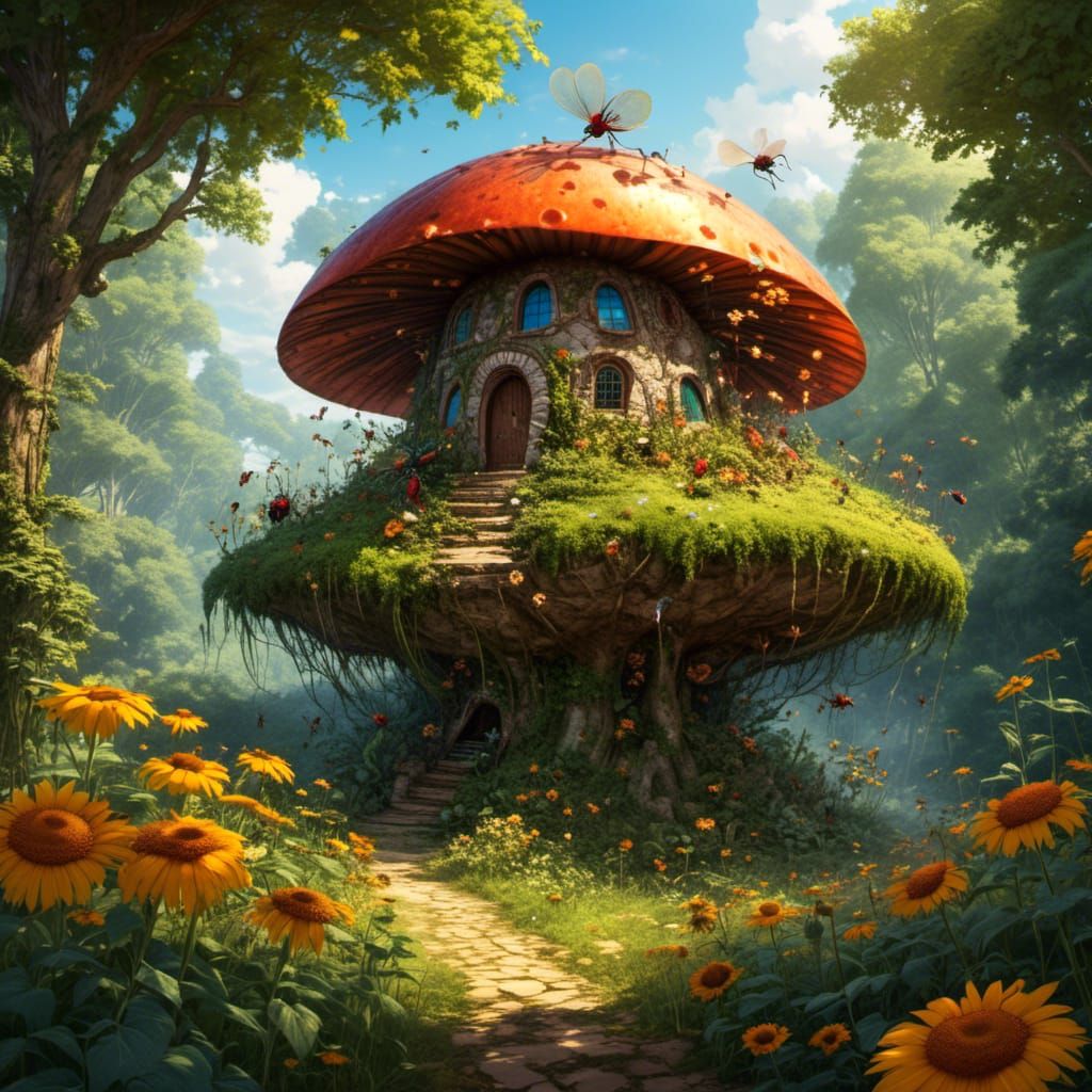 The little mushroom house