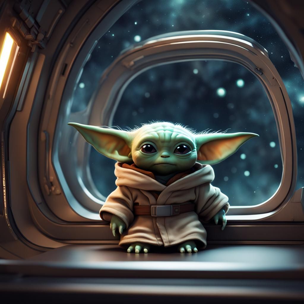 Baby Yoda - AI Generated Artwork - NightCafe Creator