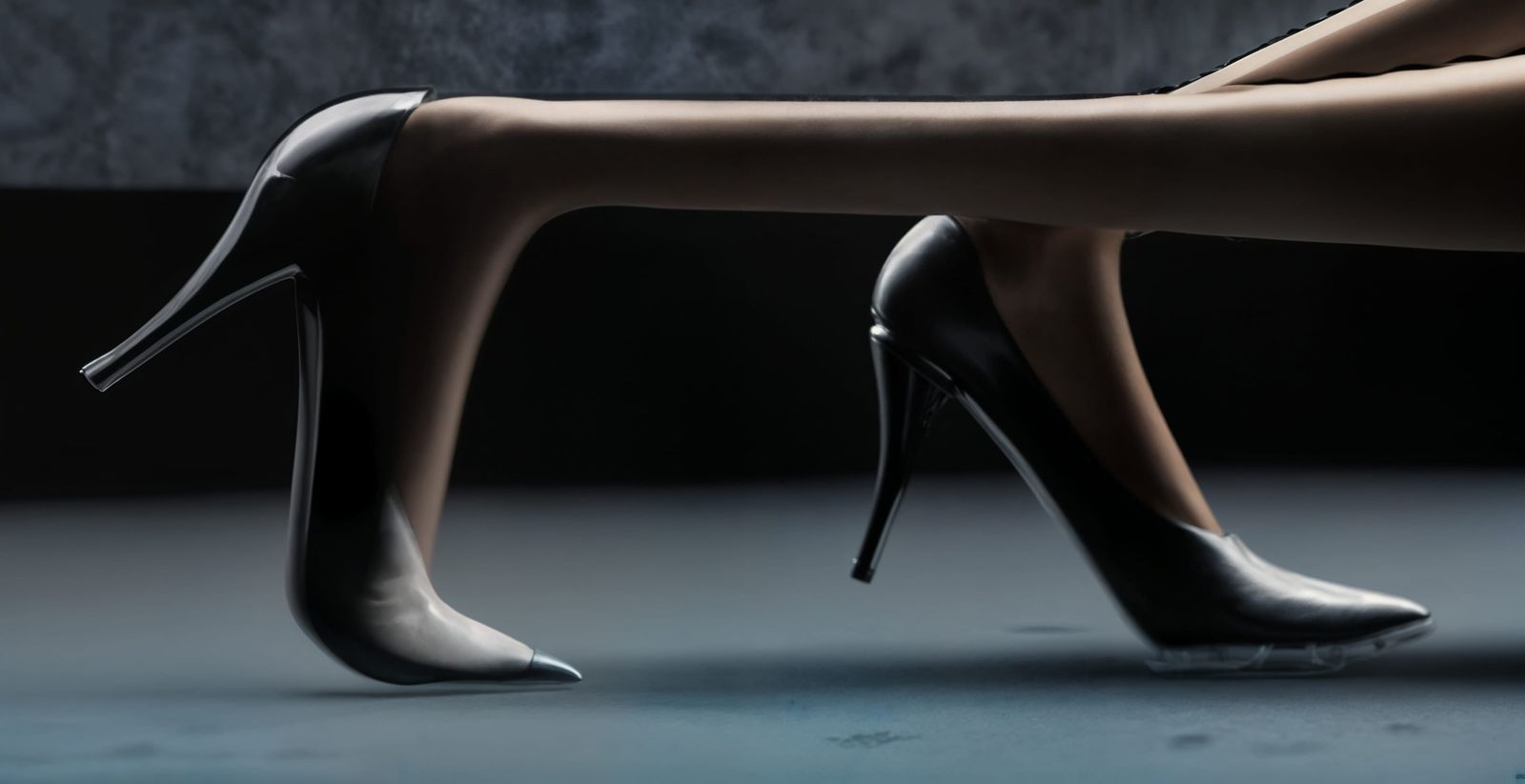 Mirage's Black High Heeled Shoes #6