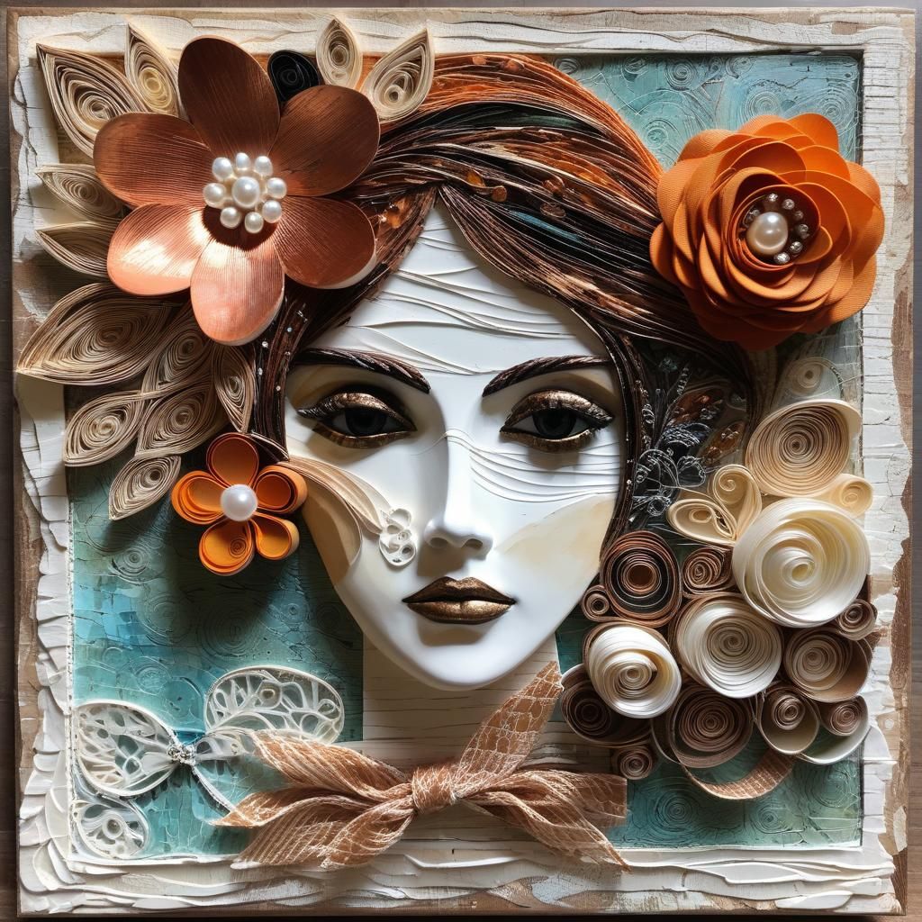 Texture Play Portrait   by @Sharon B