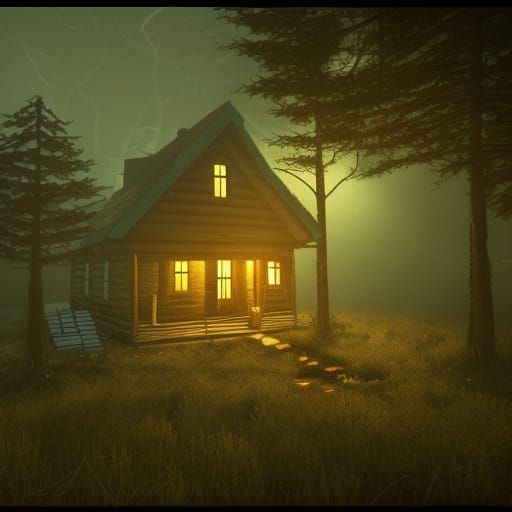 cabin in the woods cthulhu horror 8k resolution concept art ...