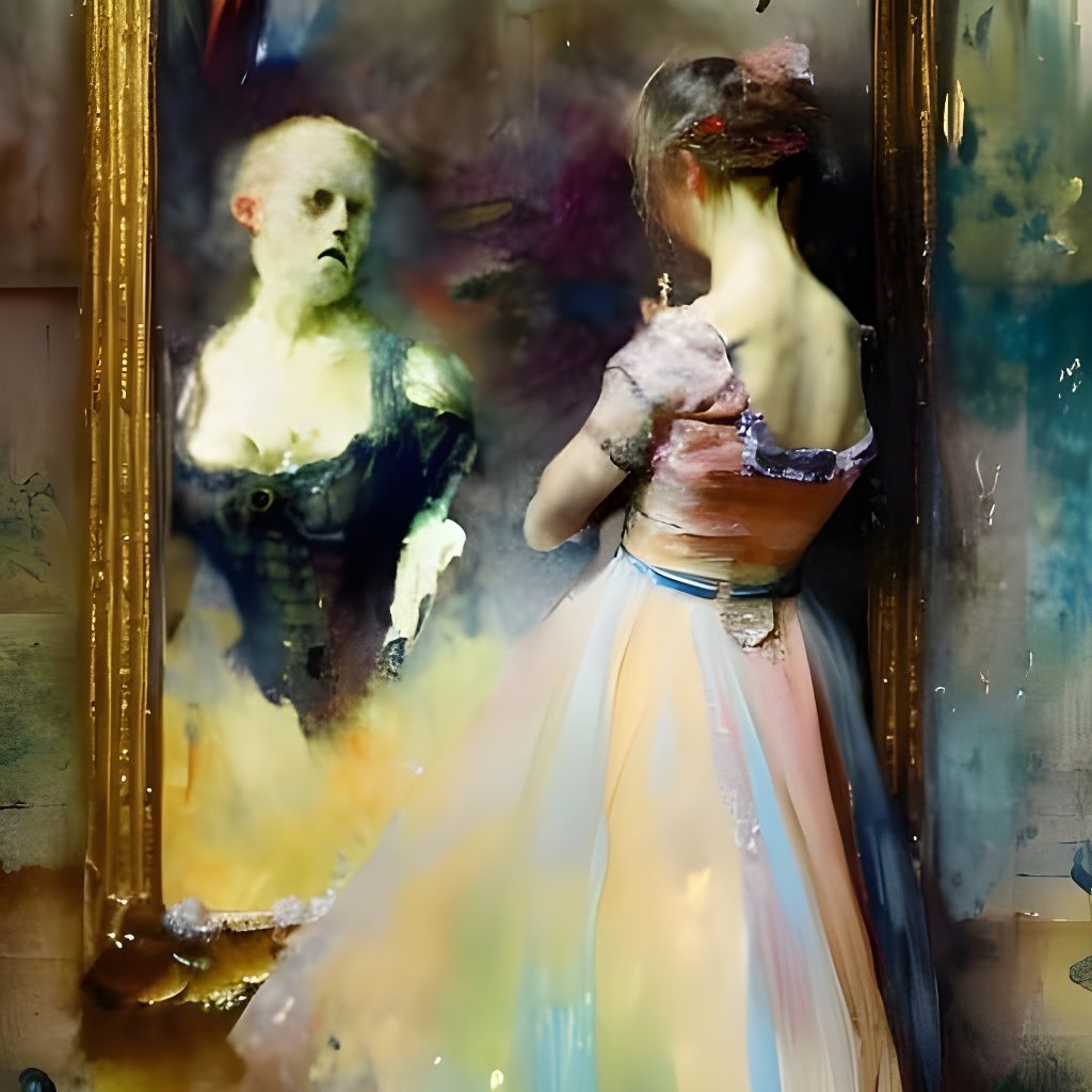 Horror reflection - AI Generated Artwork - NightCafe Creator