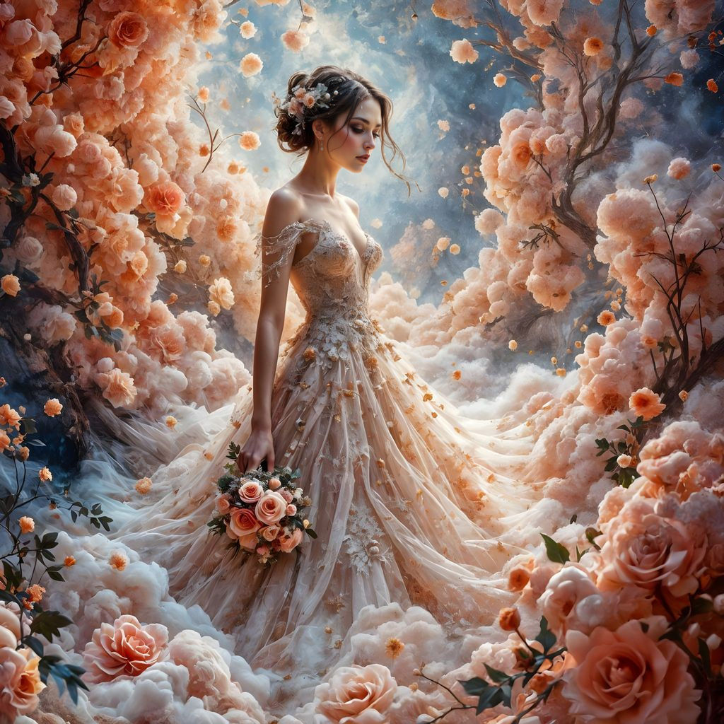 dreamy peach softness