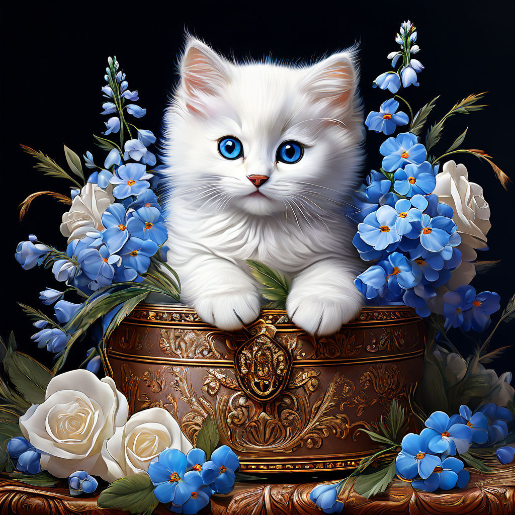 Cat in a holiday box