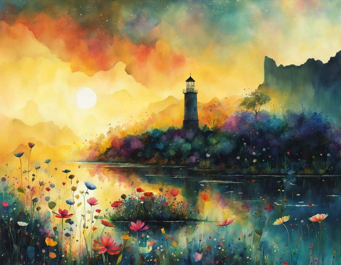 wildflowers by the seashore  by @MoonWolf