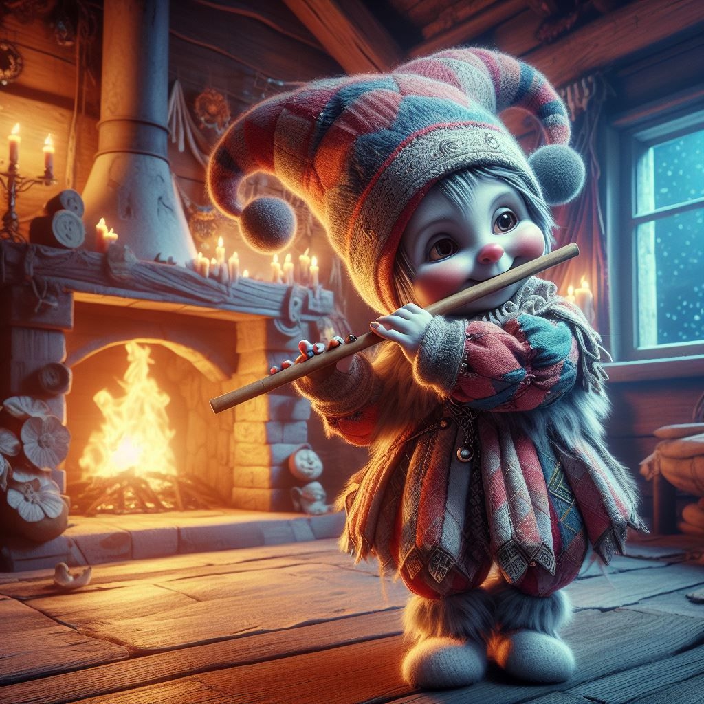 The toodler jester flautist