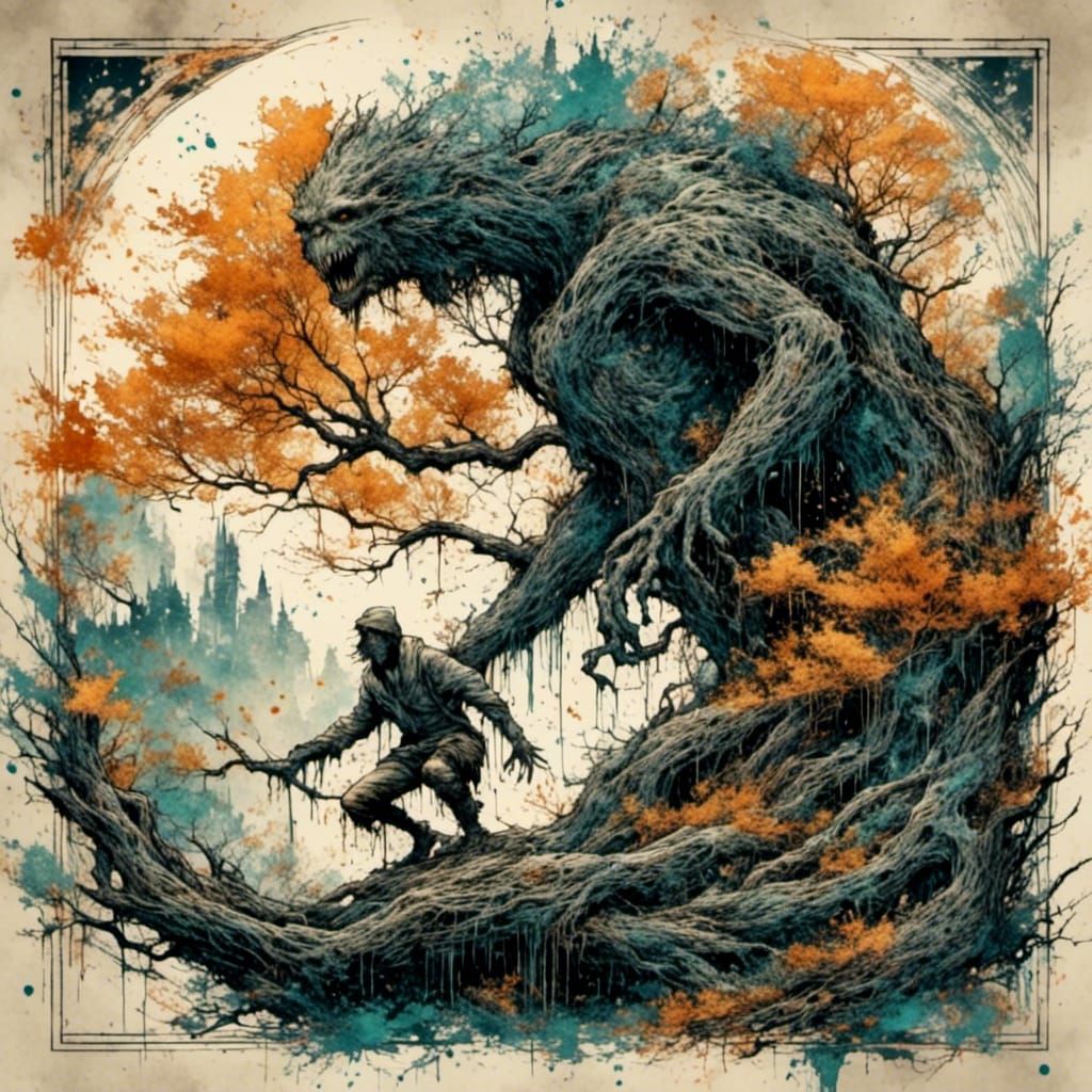 Tree Druid  by @Fuedal Lord 