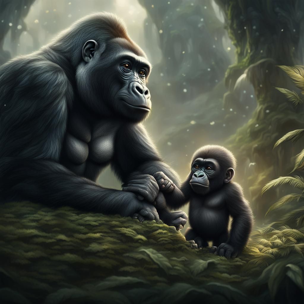 A baby gorilla