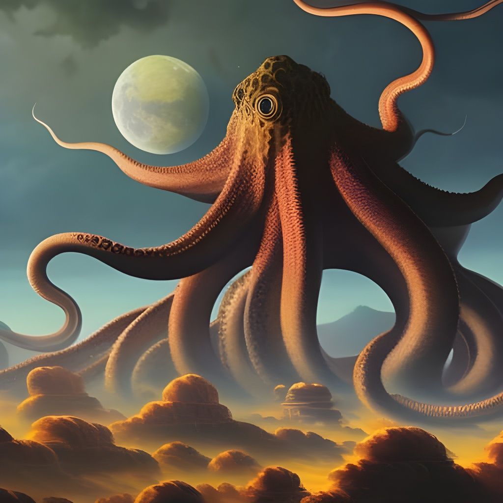 One octopus to rule them all.. - AI Generated Artwork - NightCafe Creator