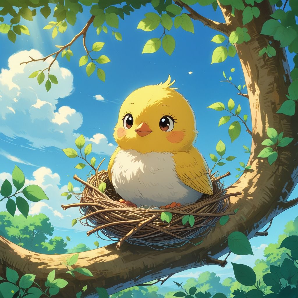 cute anime bird