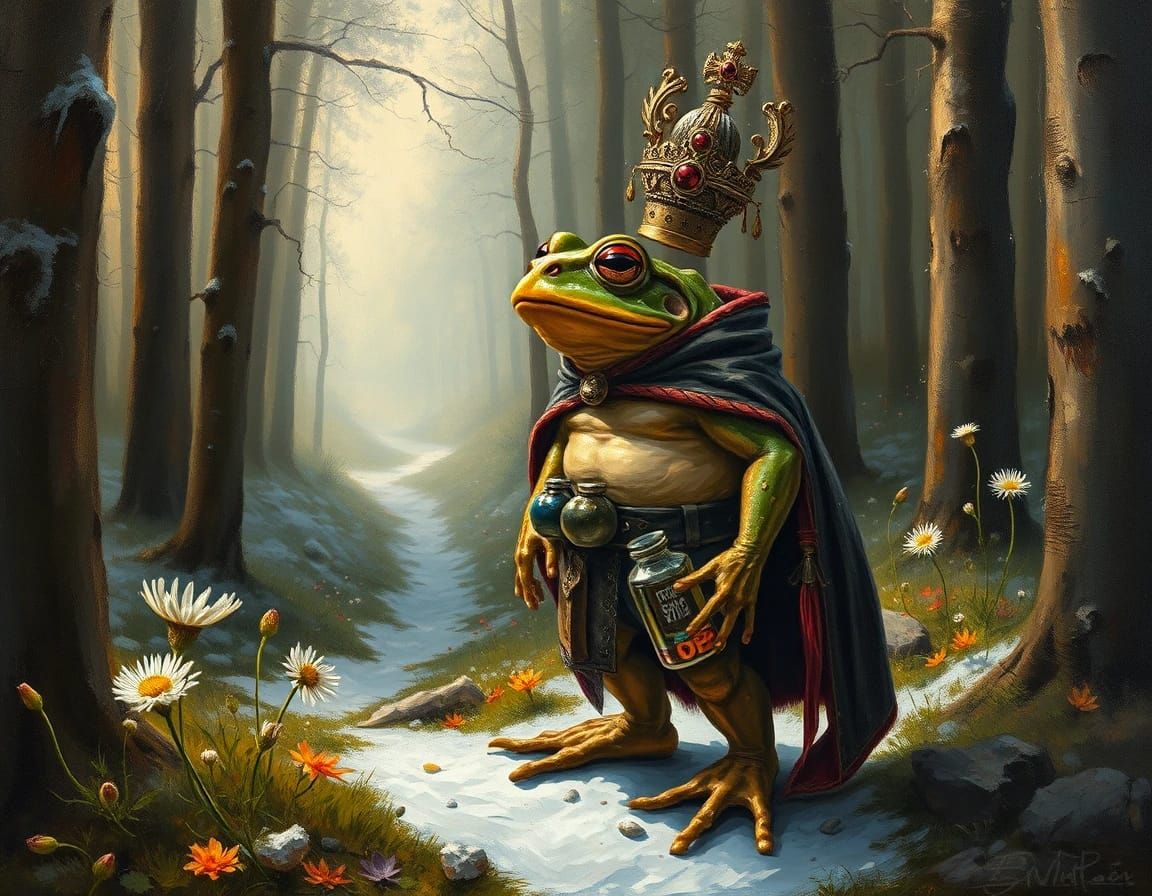 Prince Charming turned into a frog!