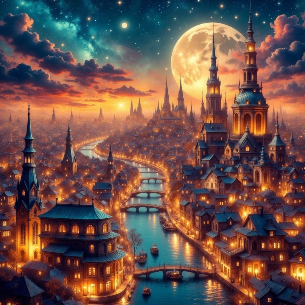 Enchanted City  (Masterpiece Monday)  by @Fem Warrior