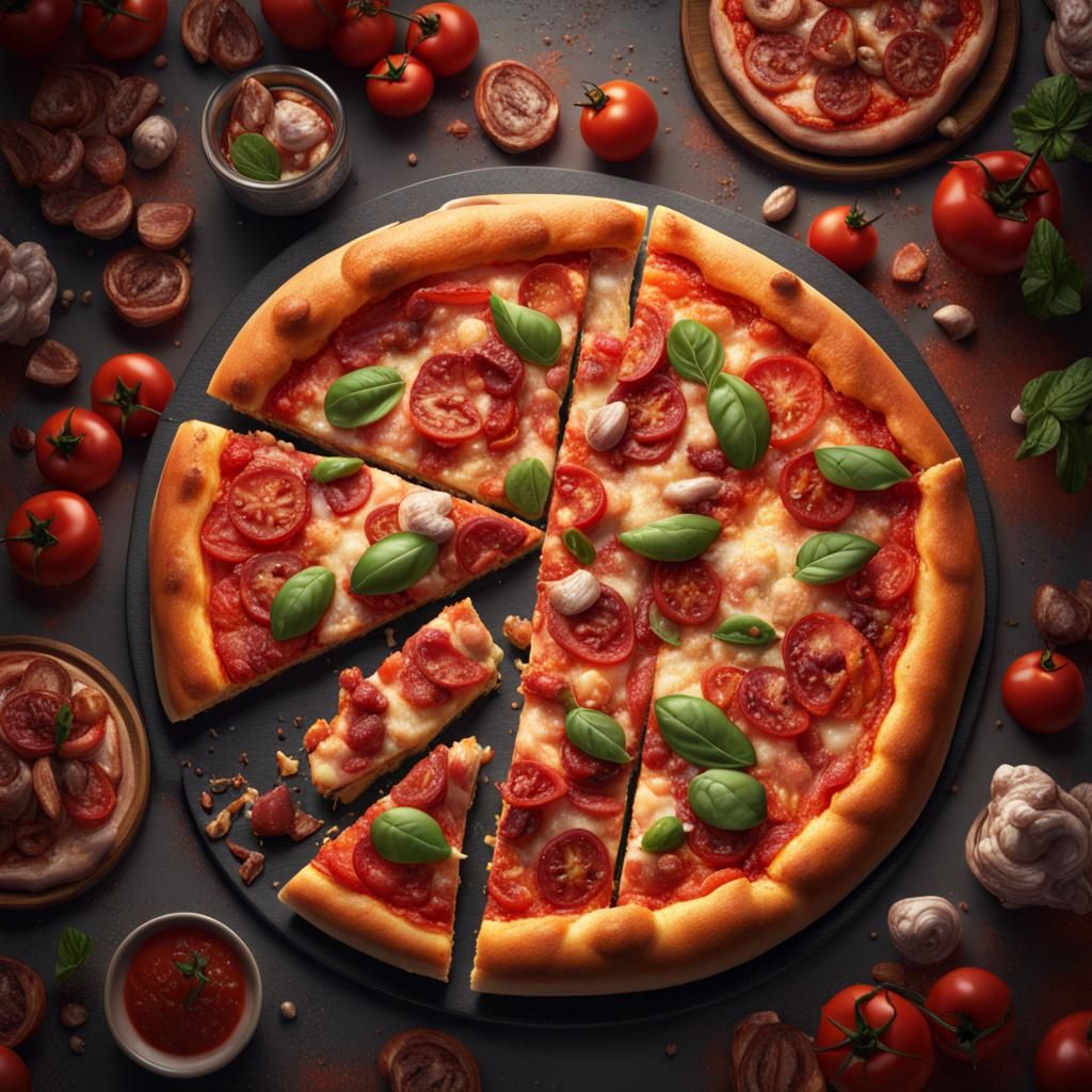 Pizza - AI Generated Artwork - NightCafe Creator