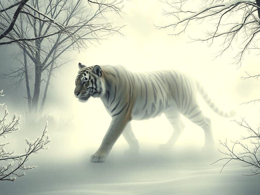 Lonely Tiger.  by @Merlinprincesse