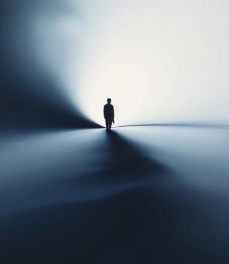 A gesture of light revealing form, minimalistic, 