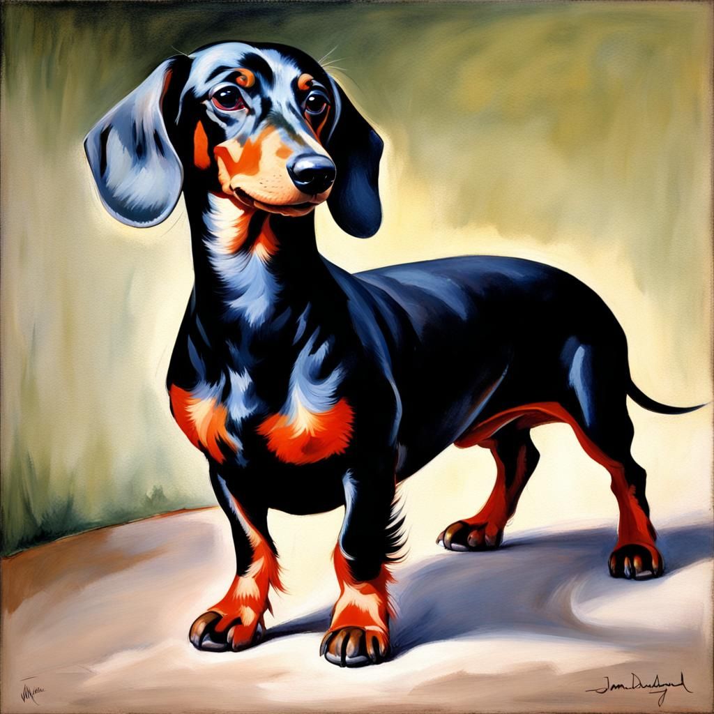 The dachshund is a self-confident, somewhat stubborn dog, wi...