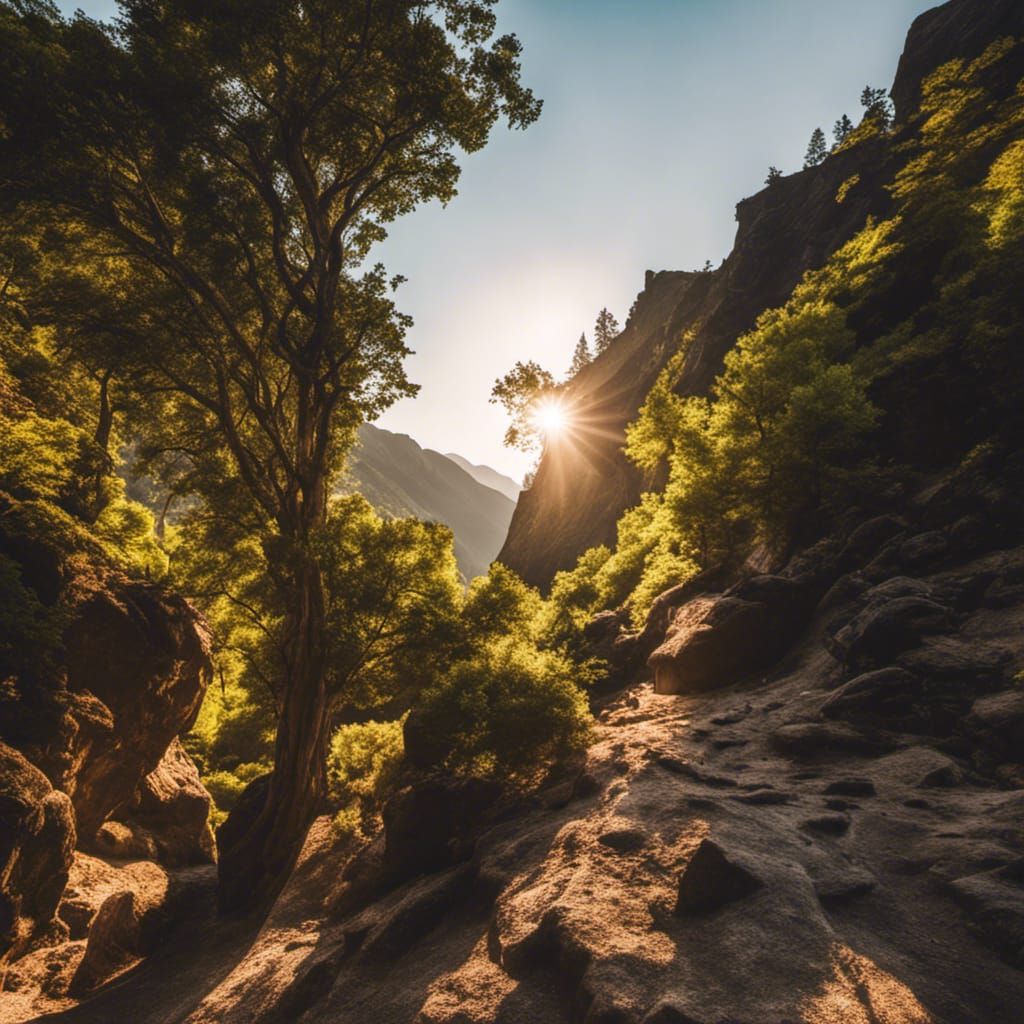 Beautiful blonde goddess looking. Over the side of a cliff i...